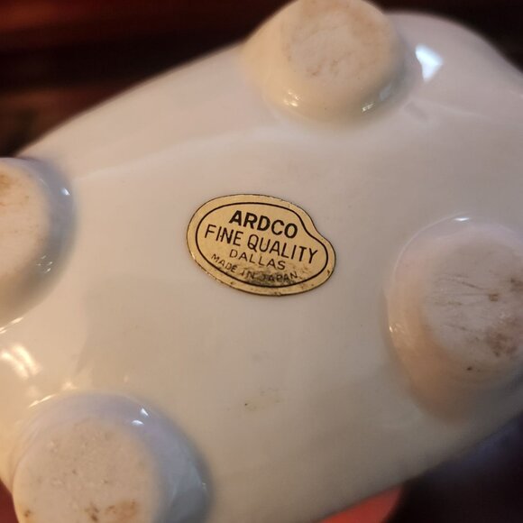 Ardco Fine Quality Ceramic Pig Planter With Floral Design Made In Japan - Picture 6 of 8